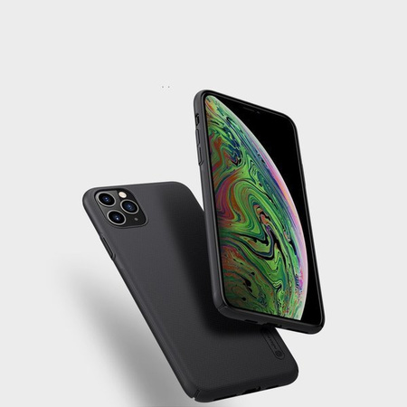Etui cienkie Nillkin Super Frosted Shield do Apple iPhone 11 Pro niebieski szafir