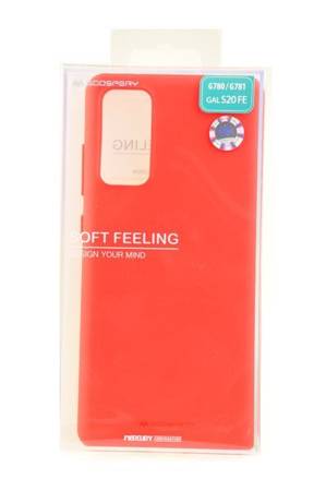 Etui Mercury Goospery Soft Feeling do Samsung Galaxy S20 FE czerwony