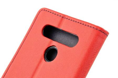 Etui portfel Fancy Case do LG K41s / K51s czerwony