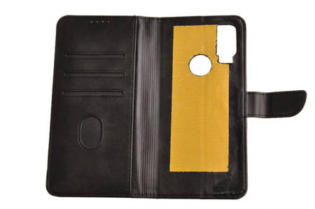 Etui portfel do zamykane z klapką do Caterpillar Cat S62 Pro czarny