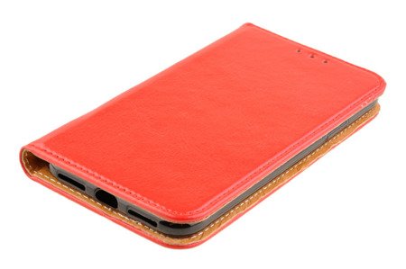 Skórzane etui Book Cover do APPLE iPhone X / XS czerwony